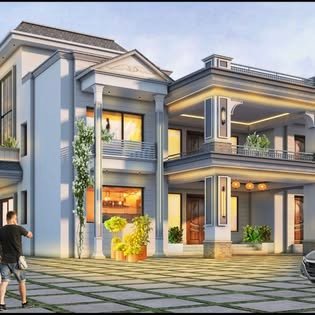 Classical villa elevation