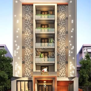 Hotel façade elevation