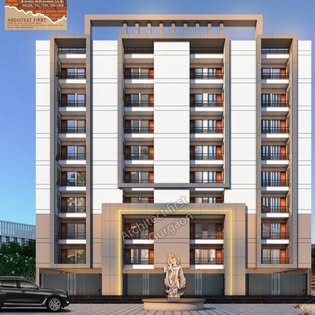 Apartment block elevation